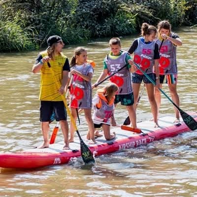 Adaptive cohort paddling the MEGA with PFDs and small-group support