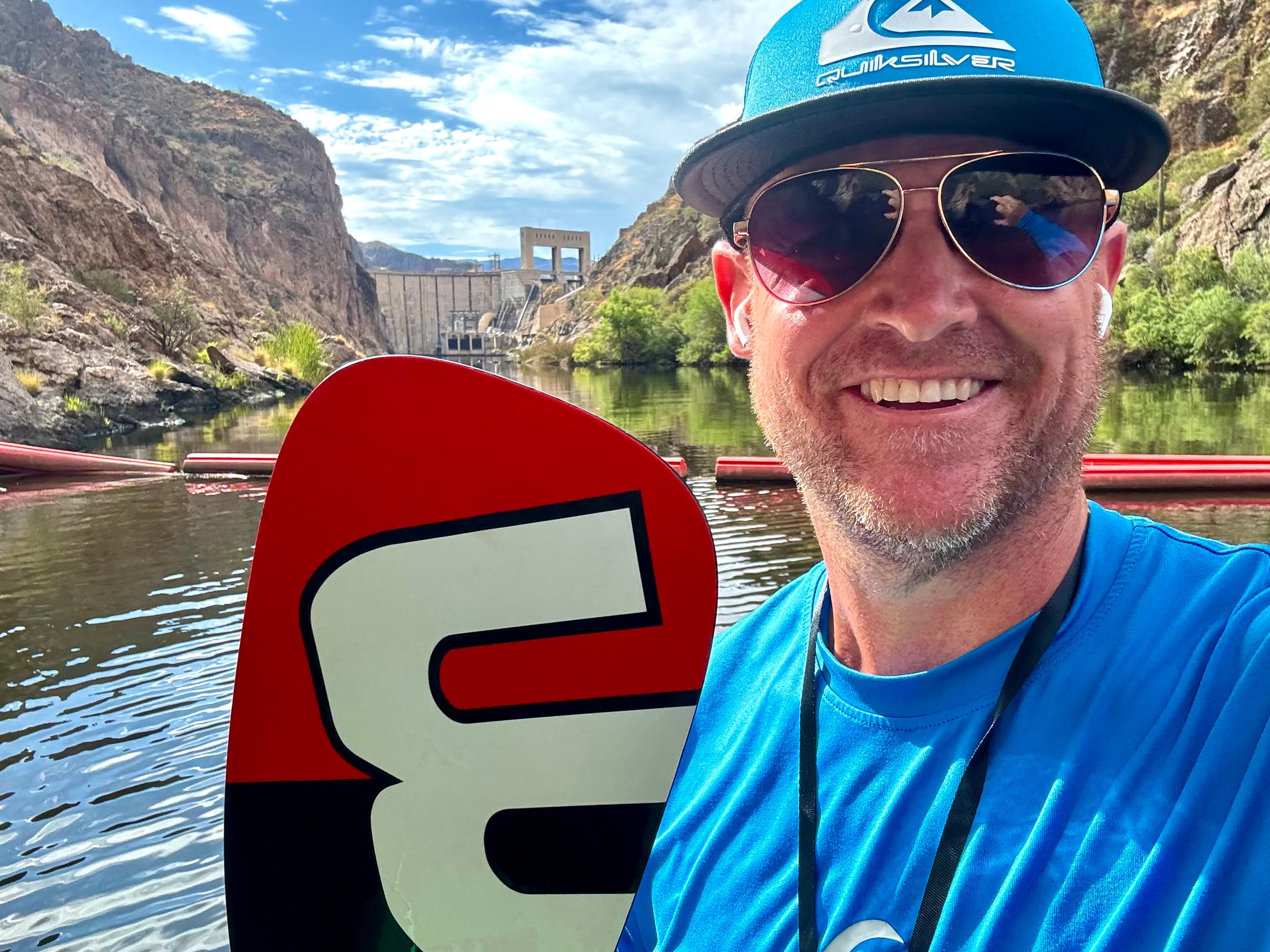 Joshua Vincent, founder of Arizona SUP Academy, on the Salt River