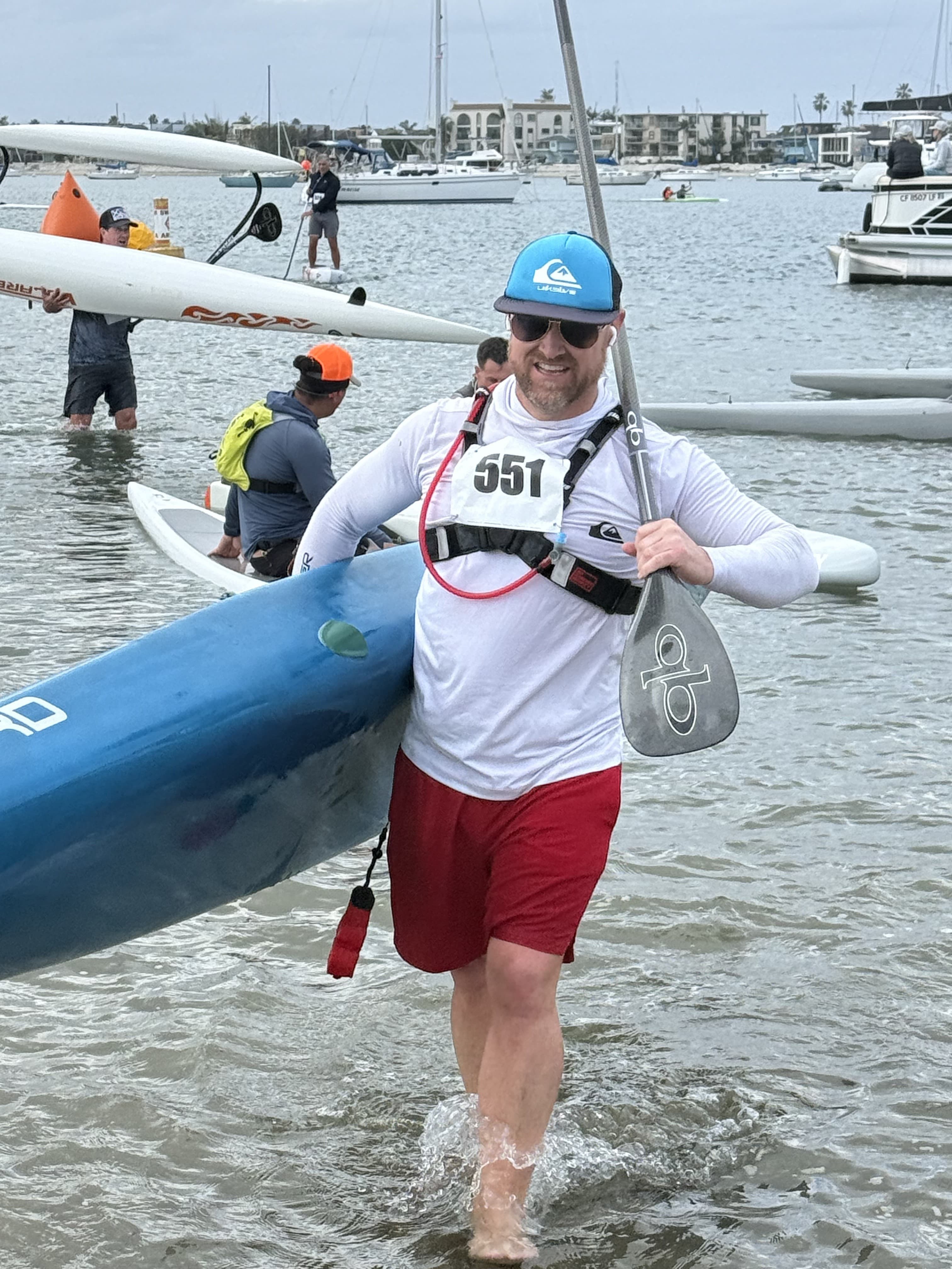 Founder Joshua Vincent racing in bib #551