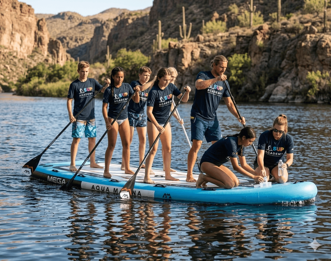 Watershed lab cohort sampling from the MEGA on the Salt River